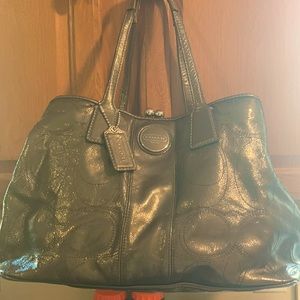 Coach monogram satchel